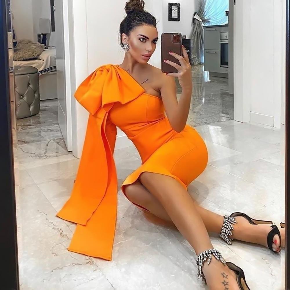 Orange Bandage Dress